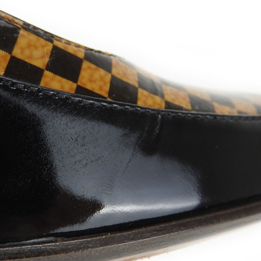 Louis Vuitton Pumps Enamel Brown Women 34 1/2