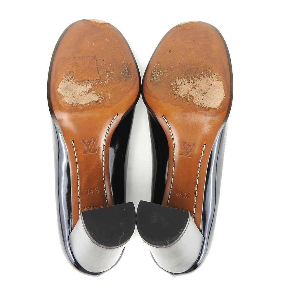 Louis Vuitton Pumps Enamel Brown Women 34 1/2
