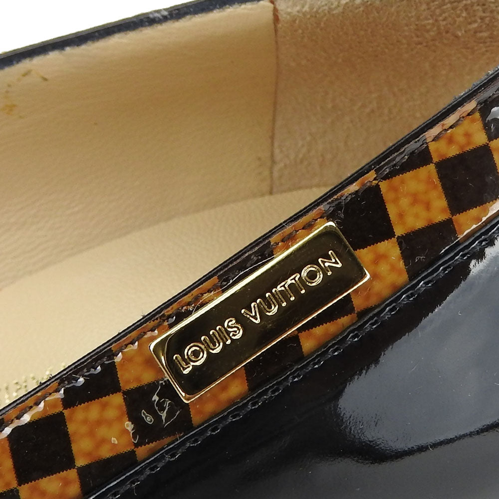 Louis Vuitton Pumps Enamel Brown Women 34 1/2