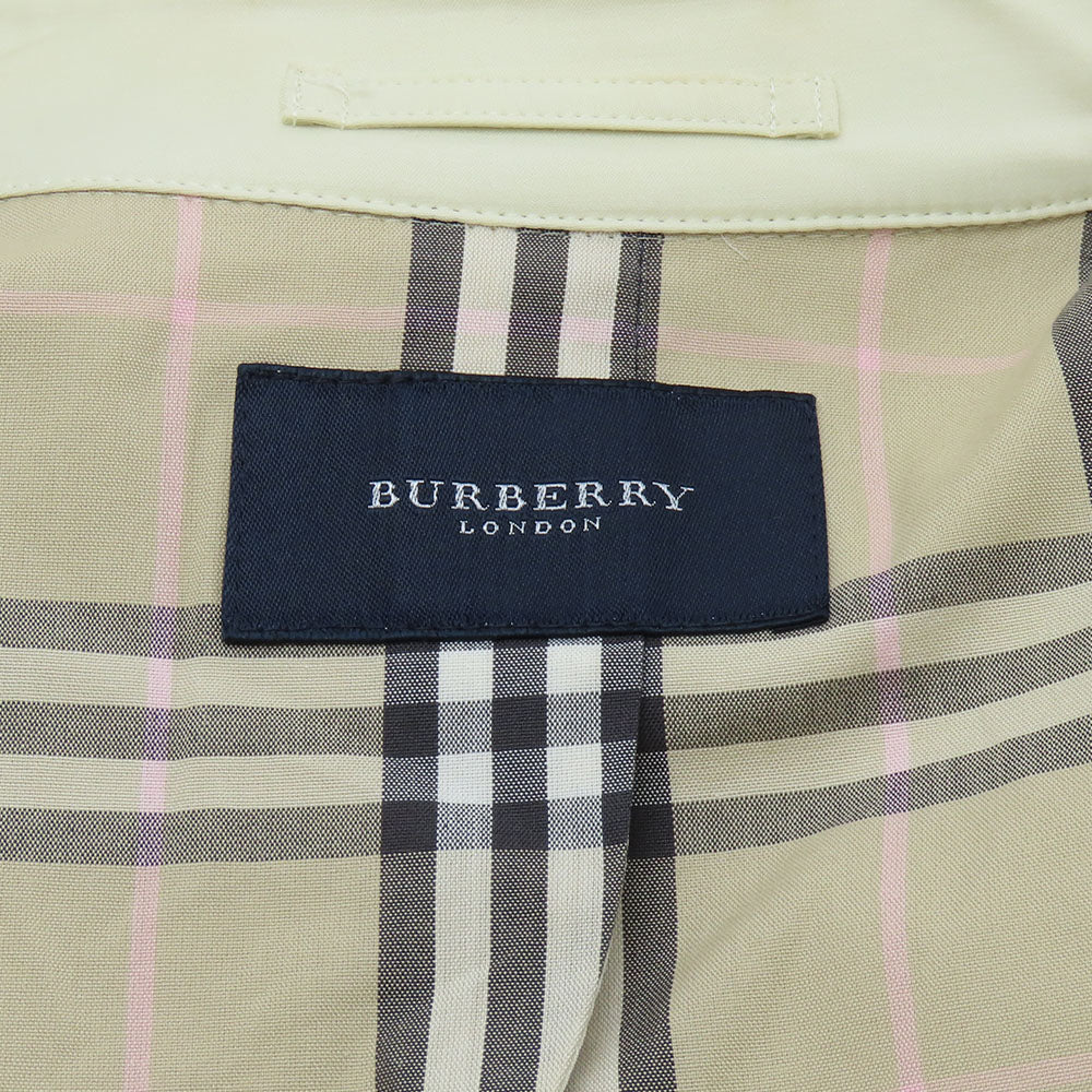 Burberry London Trench Coat Cotton, Polyurethane Ivory Women