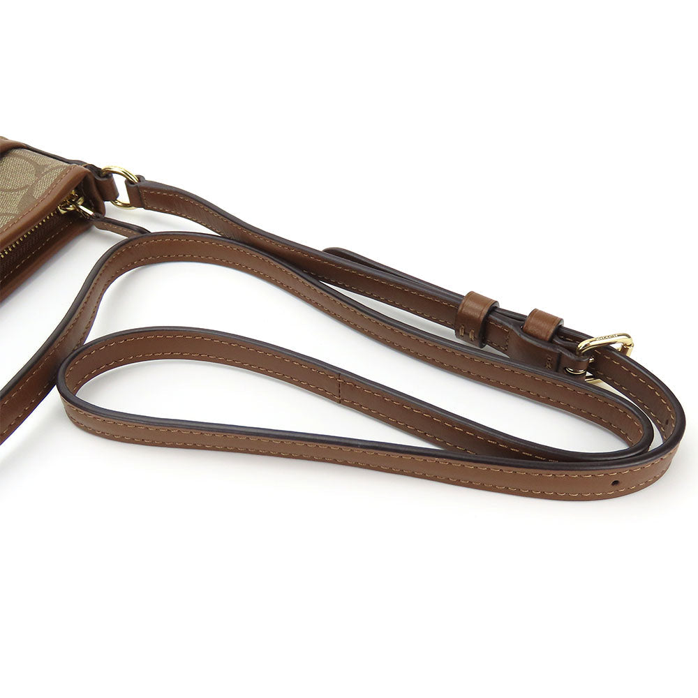 Coach Shoulder Bag F29210 Pvc, Leather Mocha Women