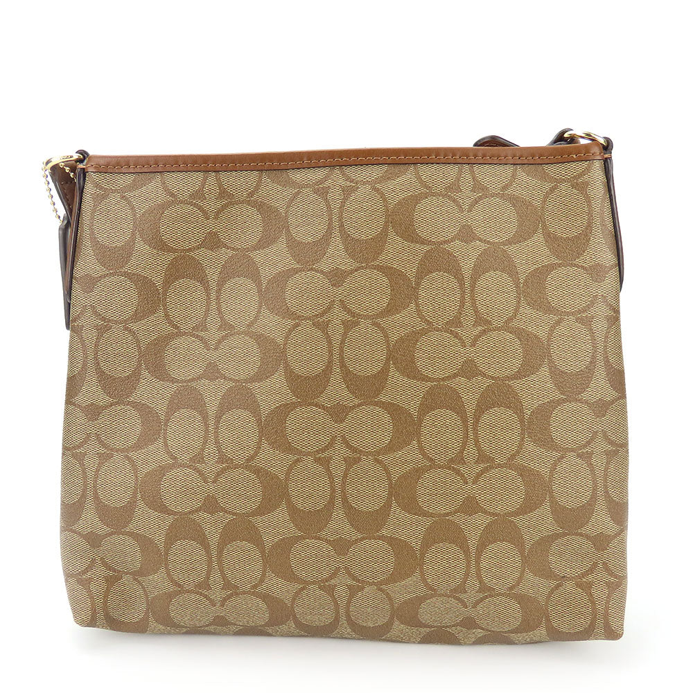 Coach Shoulder Bag F29210 Pvc, Leather Mocha Women