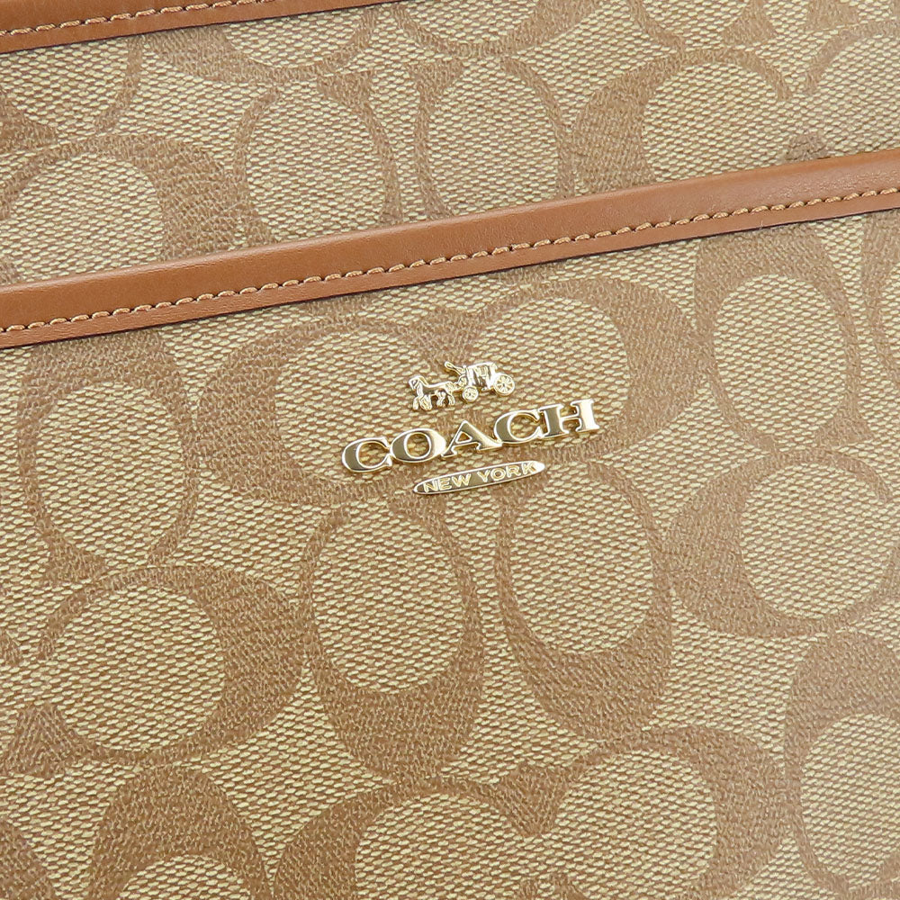 Coach Shoulder Bag F29210 Pvc, Leather Mocha Women