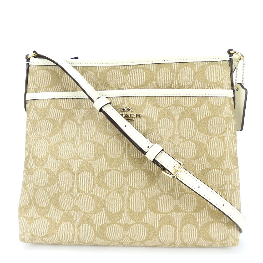 Coach Shoulder Bag F29210 Pvc, Leather White Women