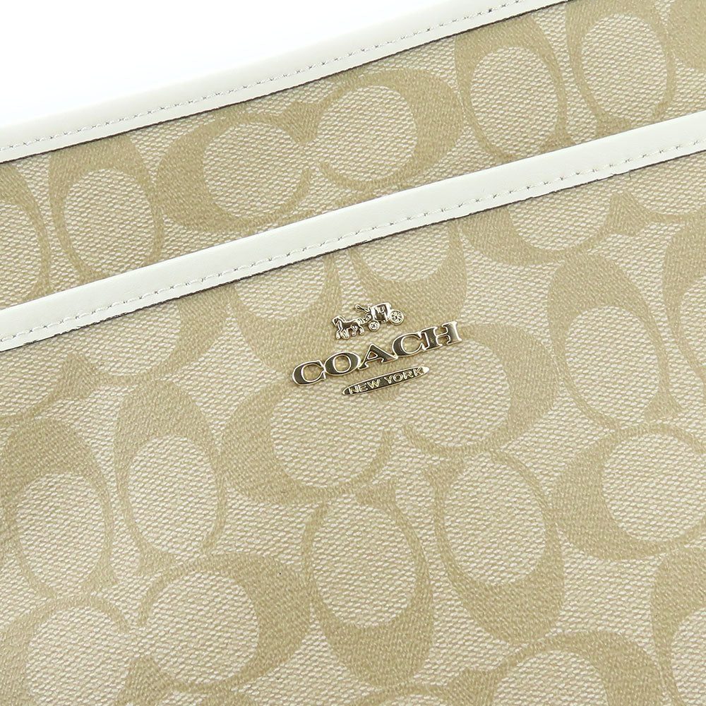 Coach Shoulder Bag F29210 Pvc, Leather White Women
