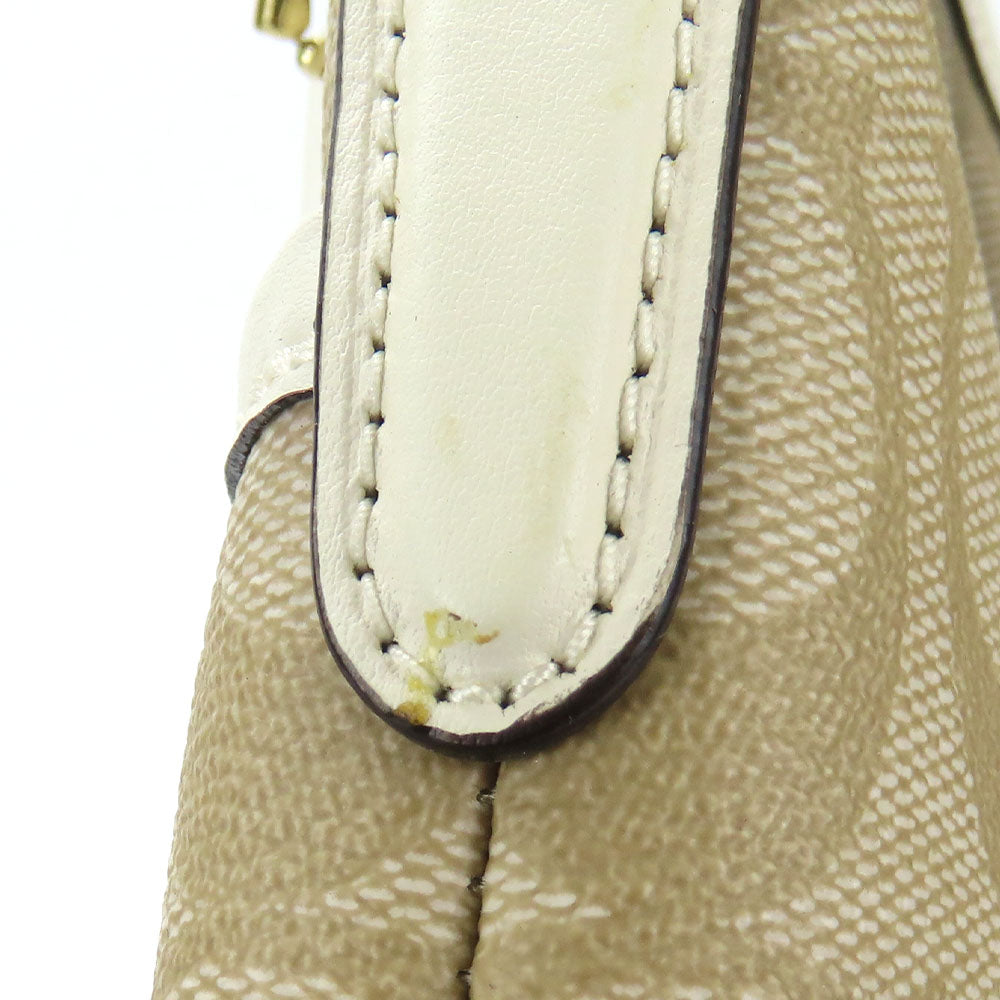 Coach Shoulder Bag F29210 Pvc, Leather White Women