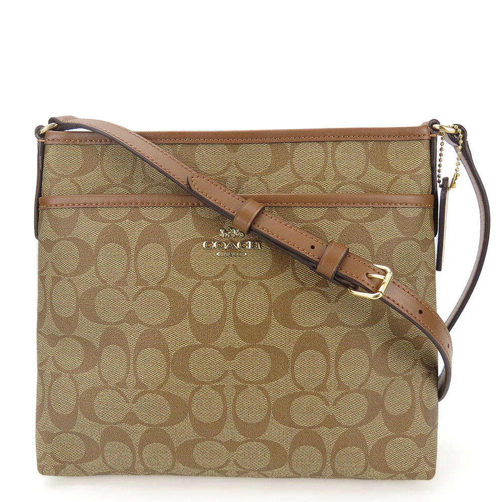 Coach Shoulder Bag F29210 Pvc, Leather Brown Signature Women