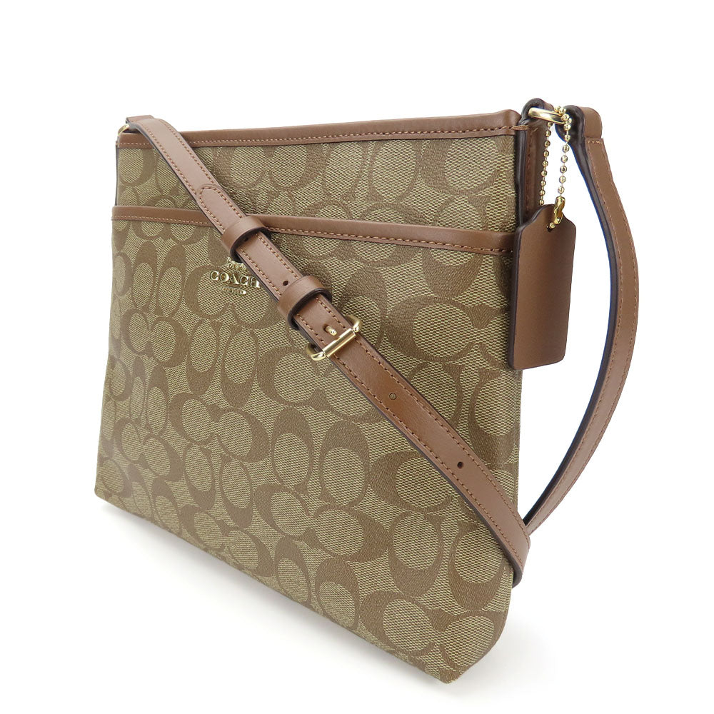 Coach Shoulder Bag F29210 Pvc, Leather Brown Signature Women