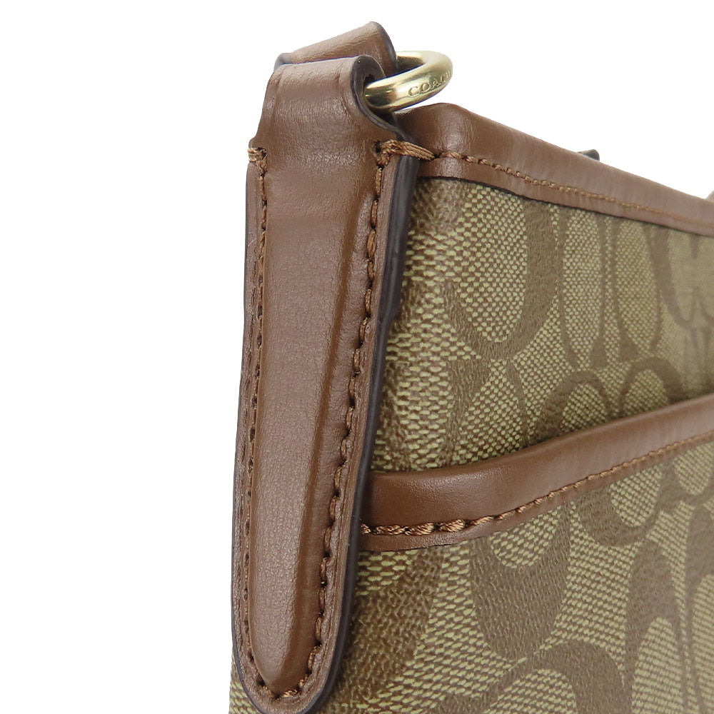 Coach Shoulder Bag F29210 Pvc, Leather Brown Signature Women