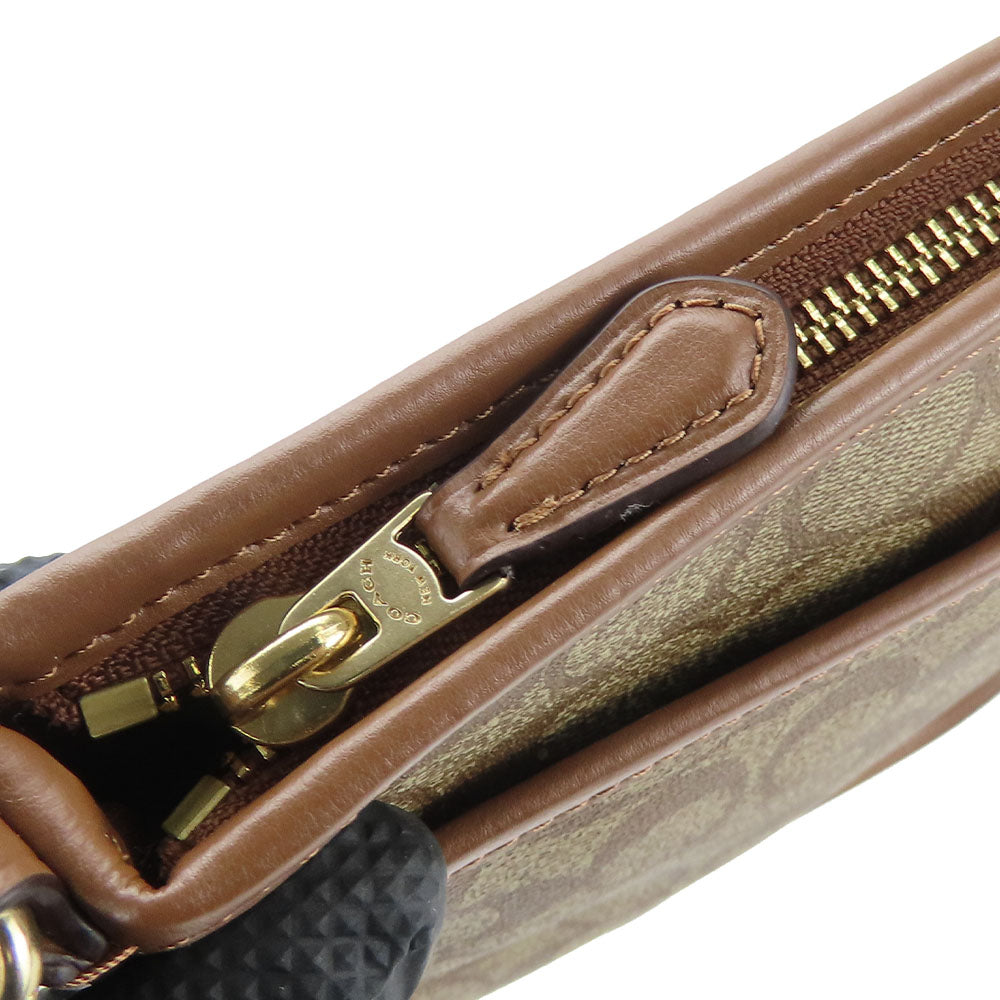 Coach Shoulder Bag F29210 Pvc, Leather Brown Signature Women