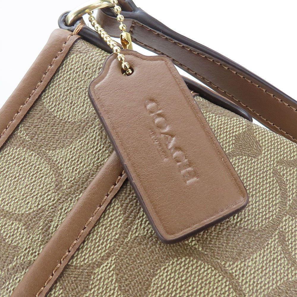 Coach Shoulder Bag F29210 Pvc, Leather Brown Signature Women