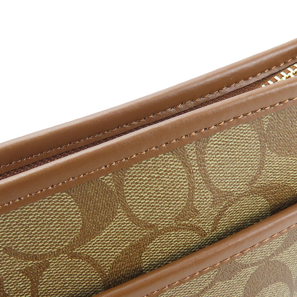 Coach Shoulder Bag F29210 Pvc, Leather Brown Signature Women