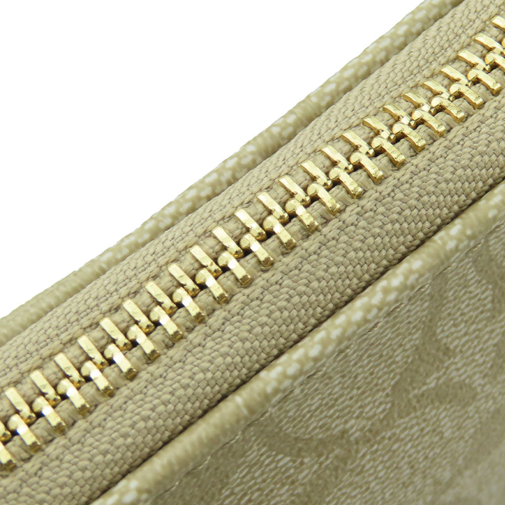 Chanel Knee-High Boots G45096 Suede Leather Beige Black 35.5