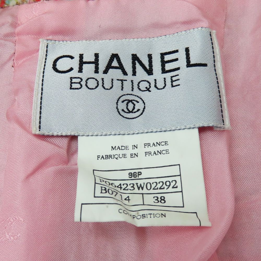 Chanel Setup Wool, Cotton, Nylon Pink Women 38