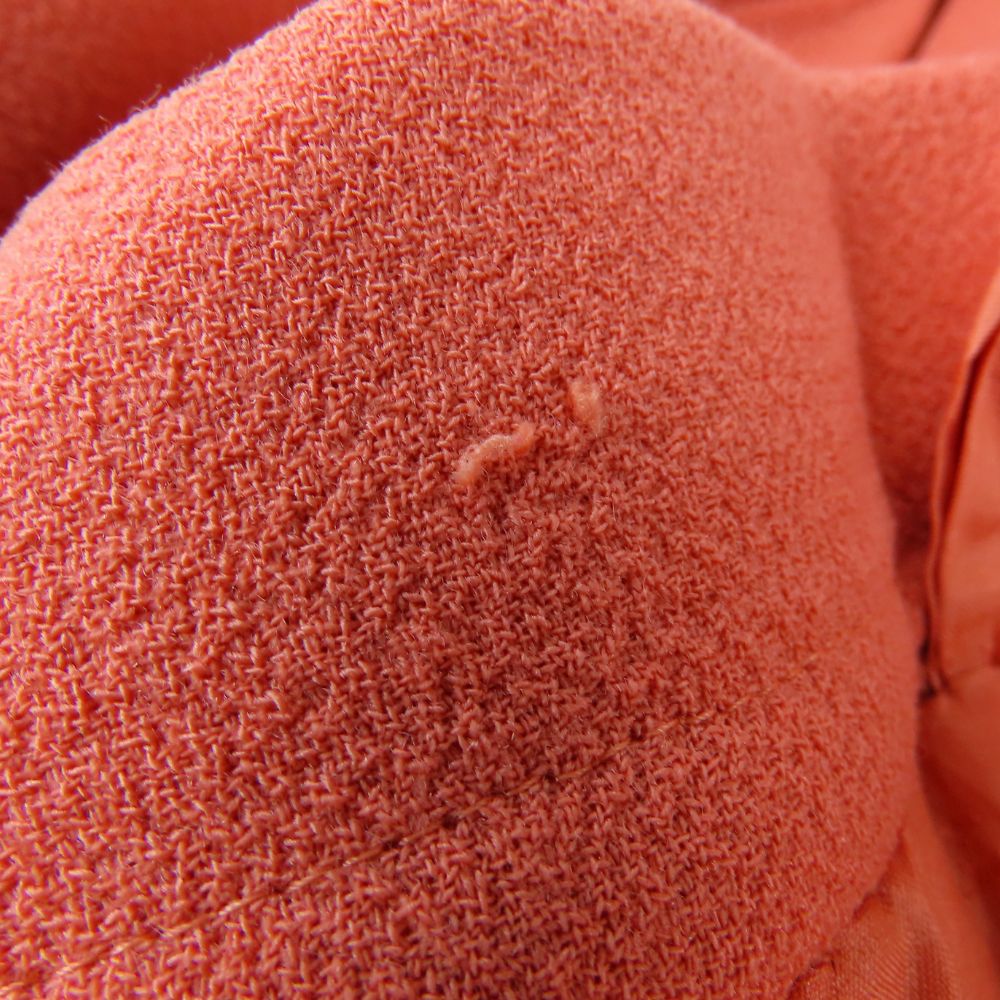Chanel Skirt Wool Coral Pink Women