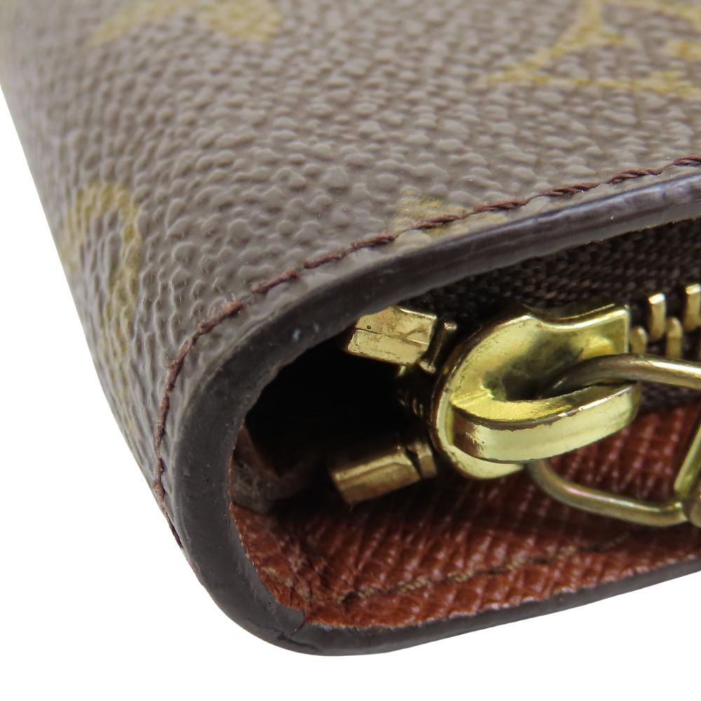 Louis Vuitton Long Wallet Purse M61727 Monogram Brown Porto Monezup Women