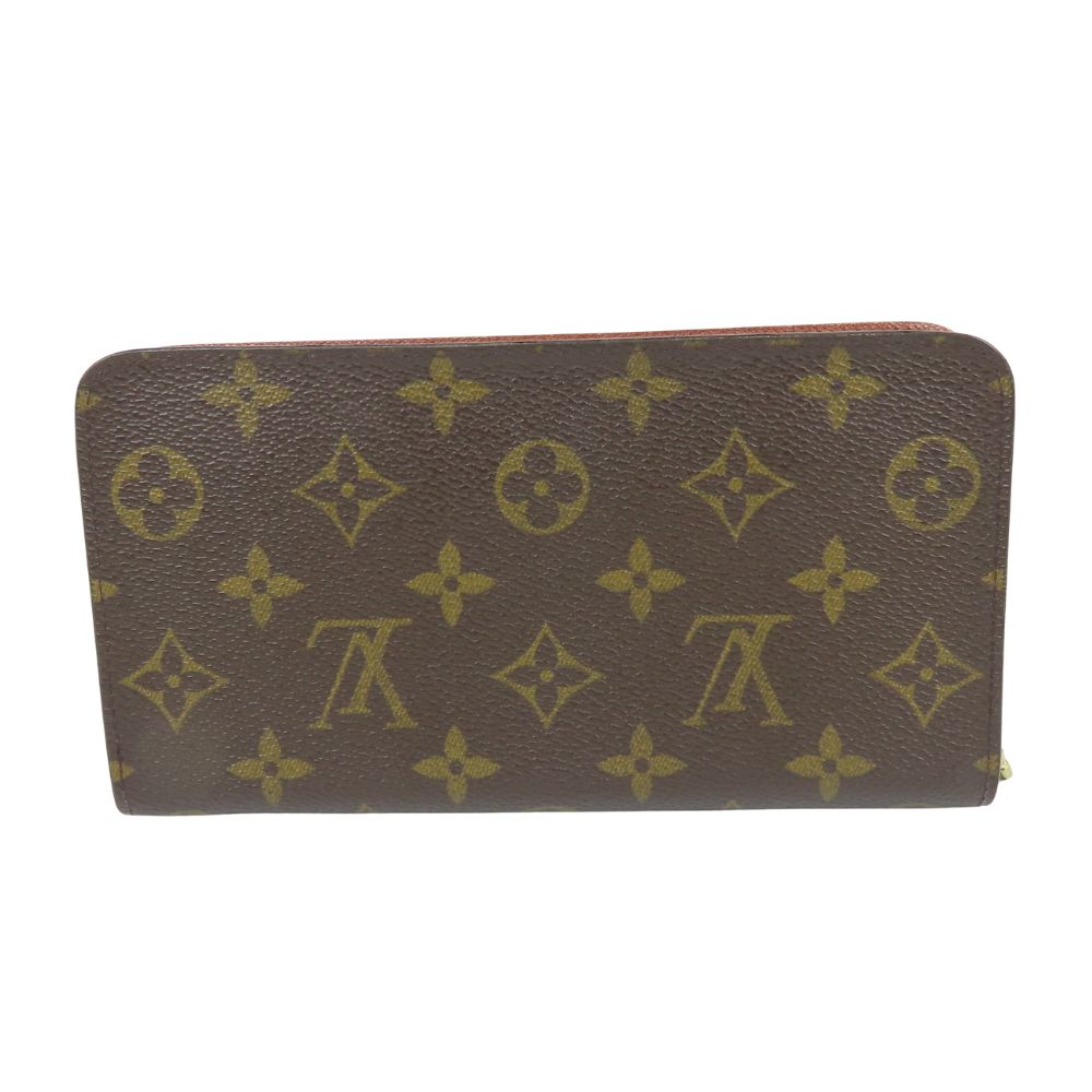 Louis Vuitton Long Wallet Purse M61727 Monogram Brown Porto Monezup Women
