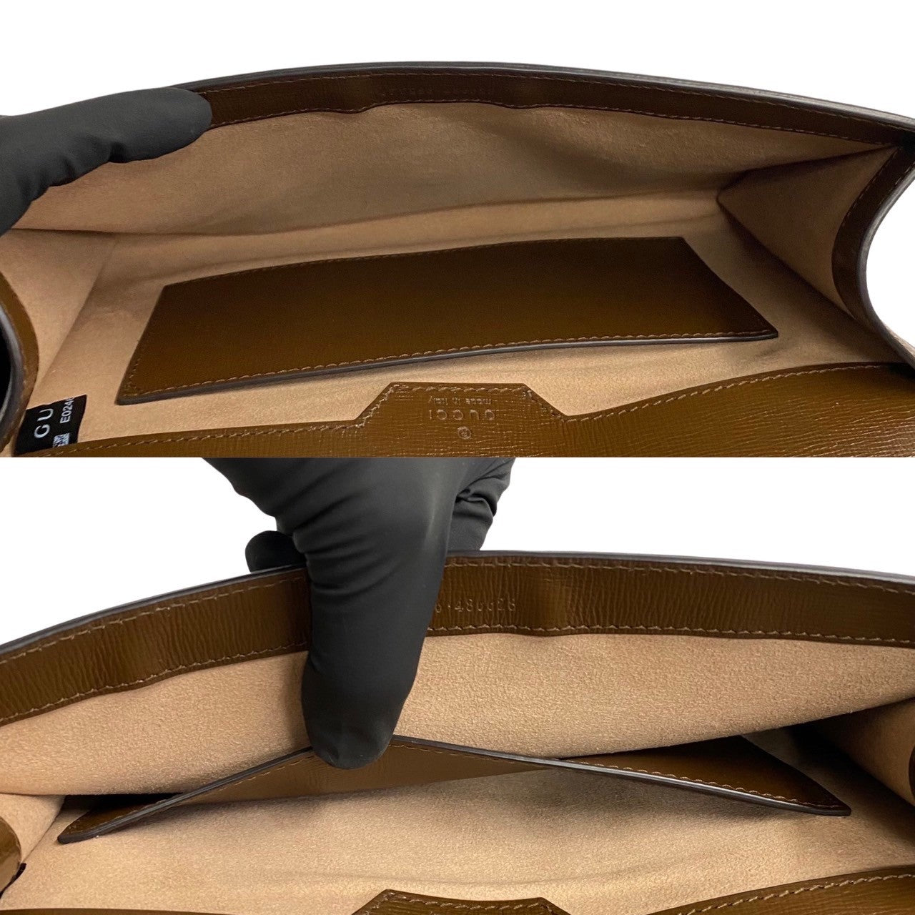 Gucci Shoulder Bag Leather, Pvc Brown Horsebit Gg Supreme Sherry Line Women