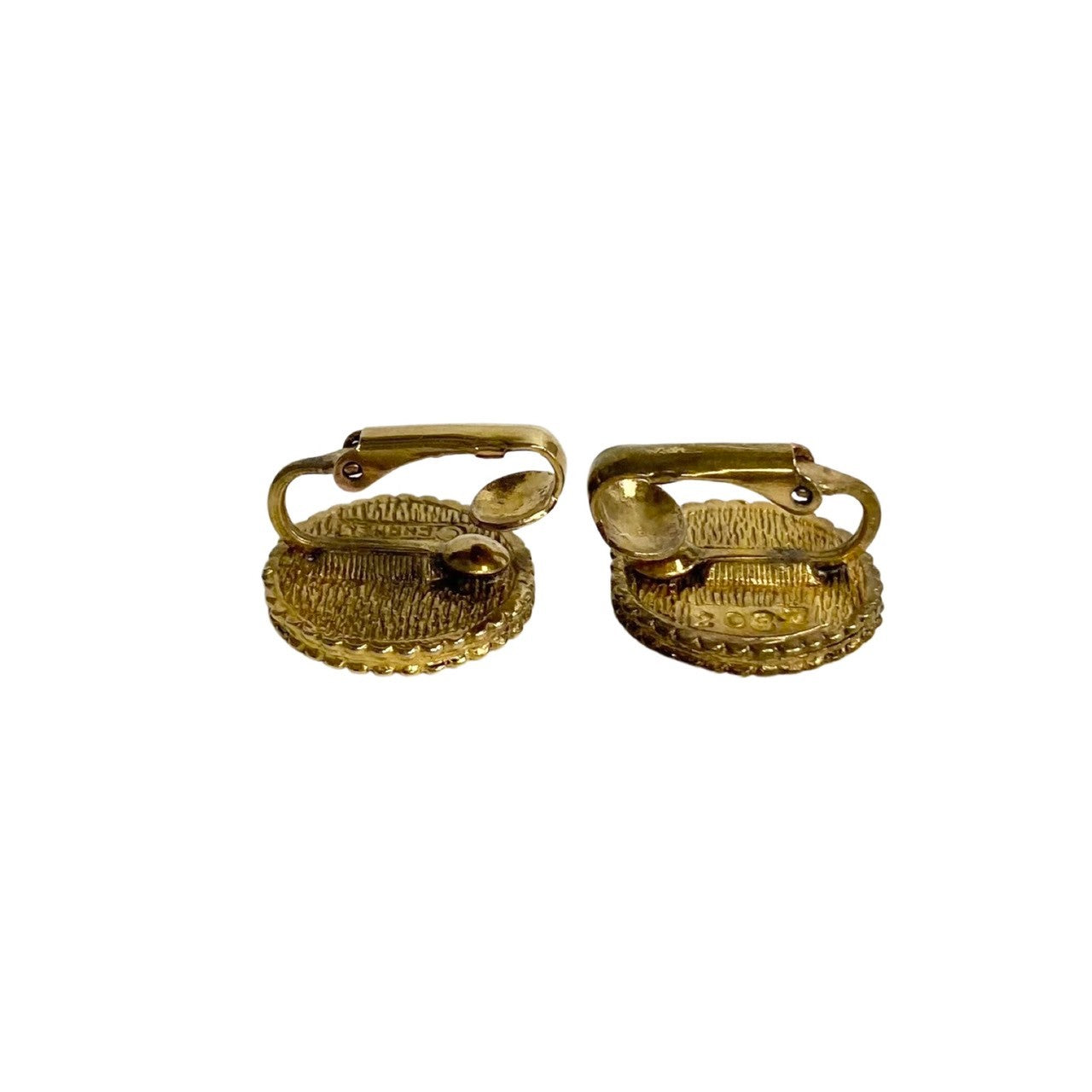 Chanel Earring Gold Plated Gold Women