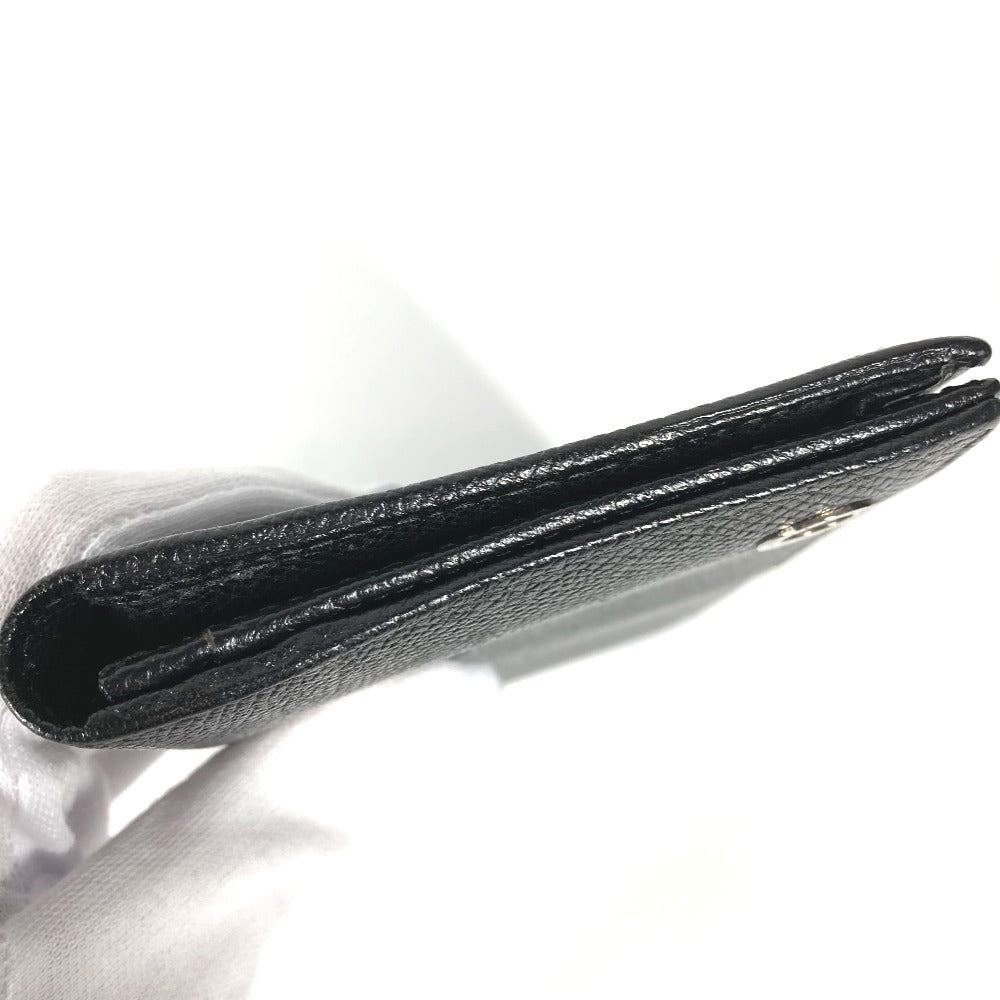 Bvlgari Long Wallet Purse Leather Black Long Wallet Bulgari Bulgari Mens