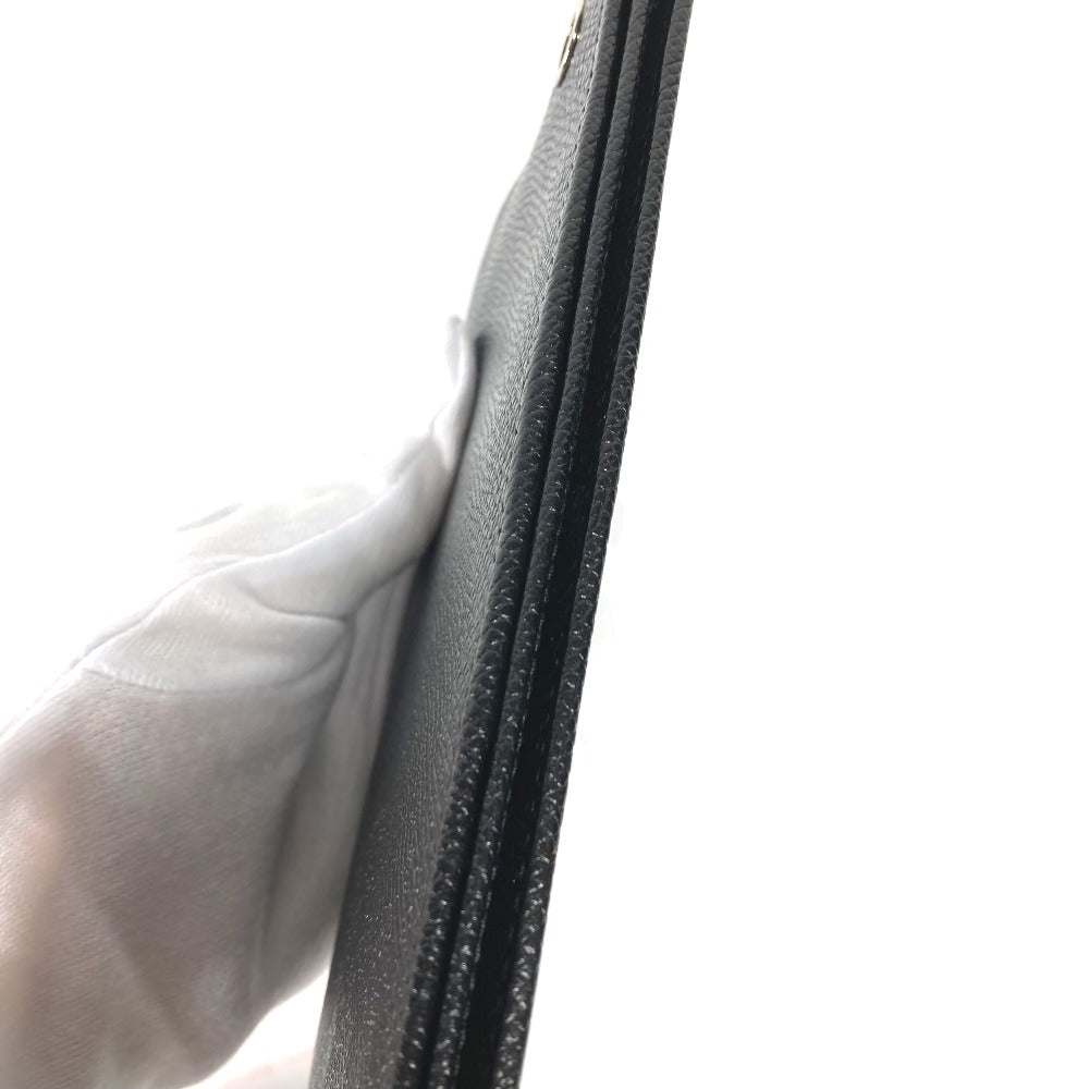 Bvlgari Long Wallet Purse Leather Black Long Wallet Bulgari Bulgari Mens