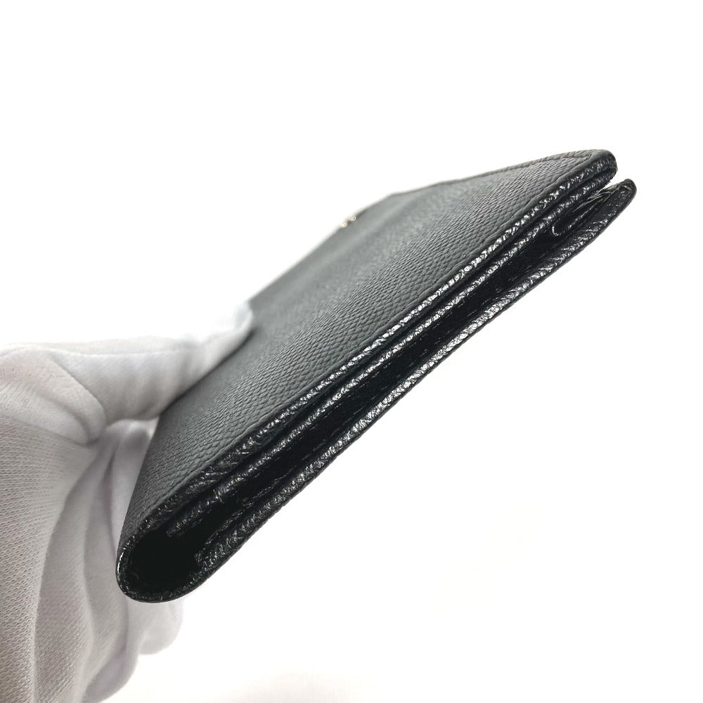 Bvlgari Long Wallet Purse Leather Black Long Wallet Bulgari Bulgari Mens