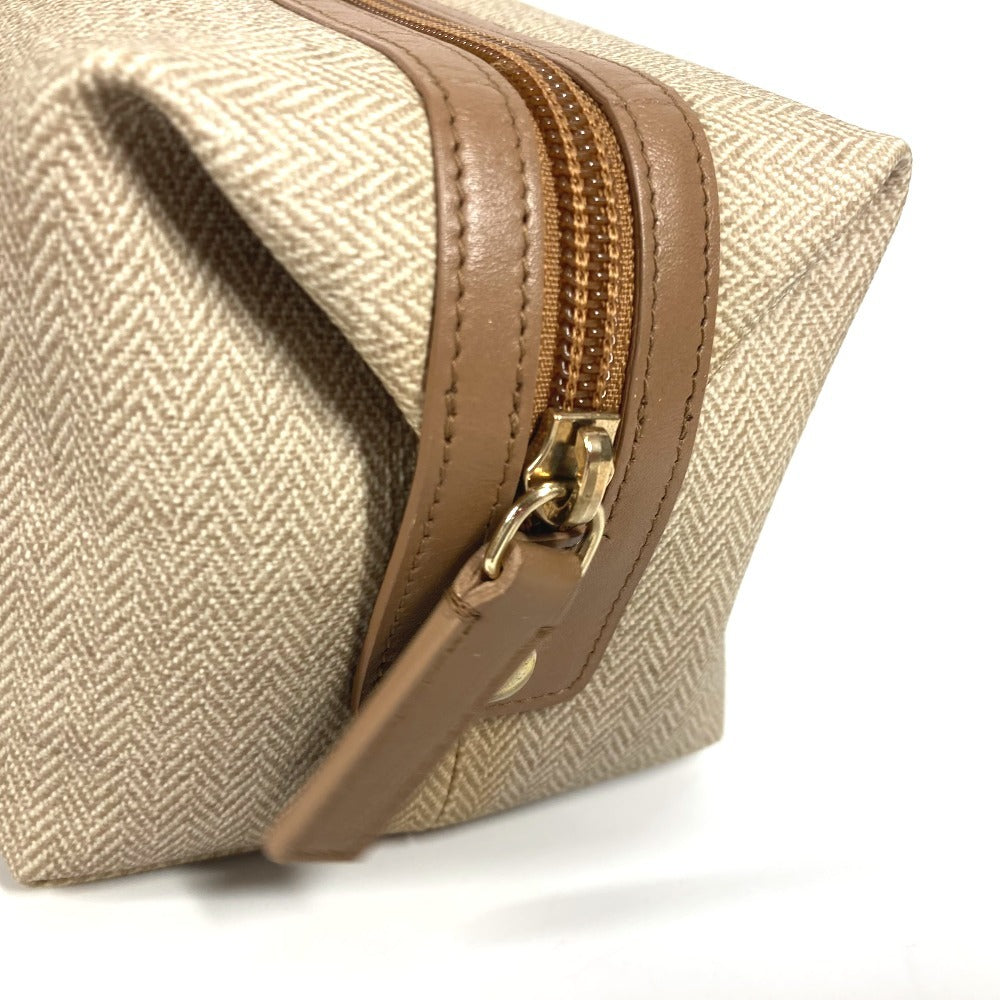 Bvlgari Business Bag Leather / Pvc Beige S.Bulgari Logo Unisex(Unisex)
