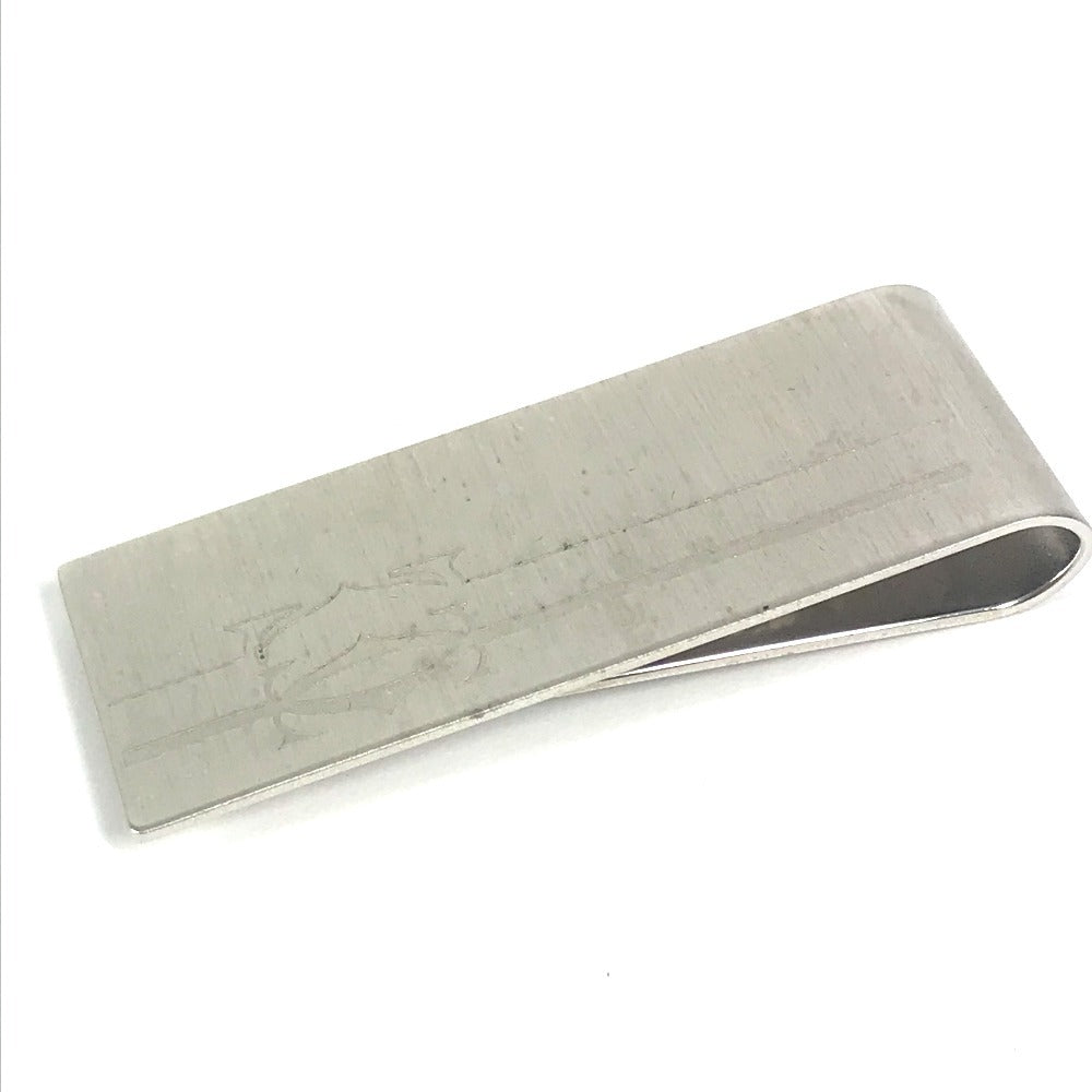 Cartier Money Clip Stainless Steel Silver Logo Mens