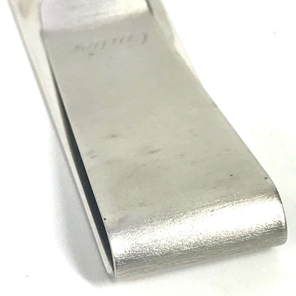 Cartier Money Clip Stainless Steel Silver Logo Mens