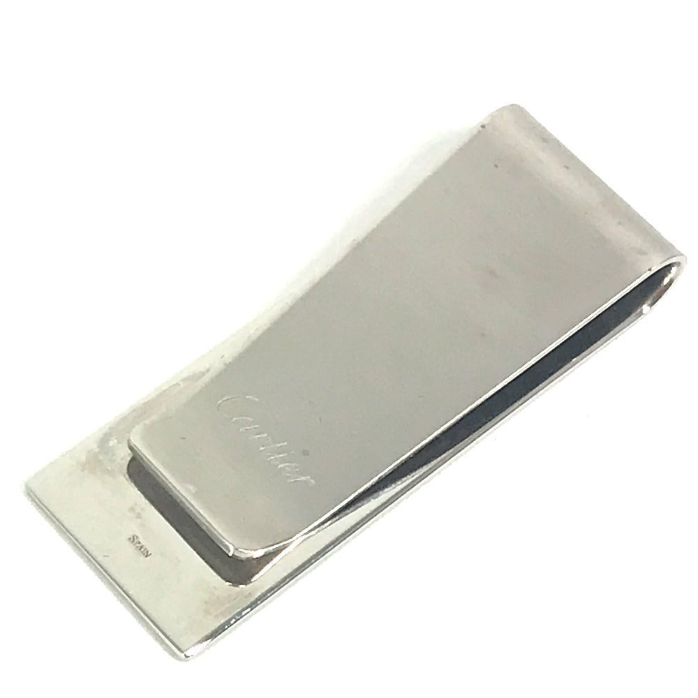Cartier Money Clip Stainless Steel Silver Logo Mens