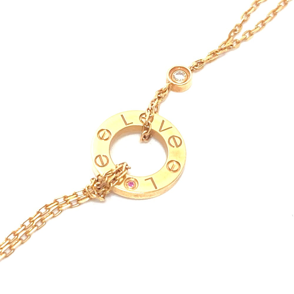 Cartier Necklace 18K Pink Gold Gold Love Circle Women
