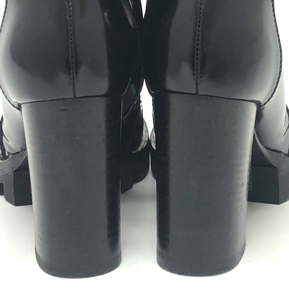 Louis Vuitton Boots Ma1117 Leather Black Star Trail Line Women 36.5