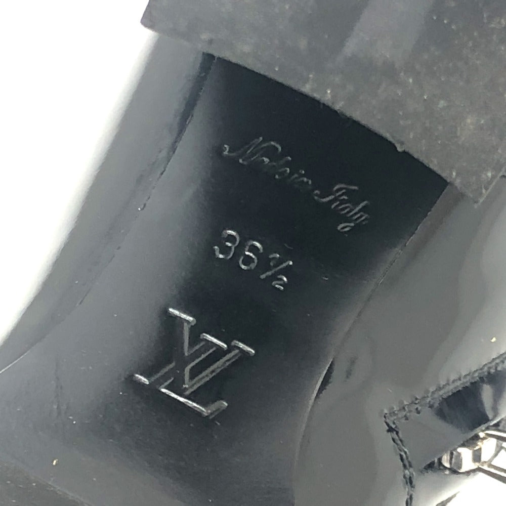Louis Vuitton Boots Ma1117 Leather Black Star Trail Line Women 36.5