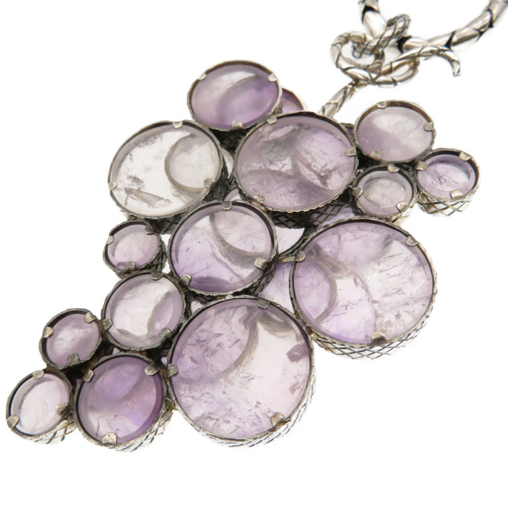 Bottegaveneta Necklace Amethyst, Silver925 Purple Grape Amethyst Women