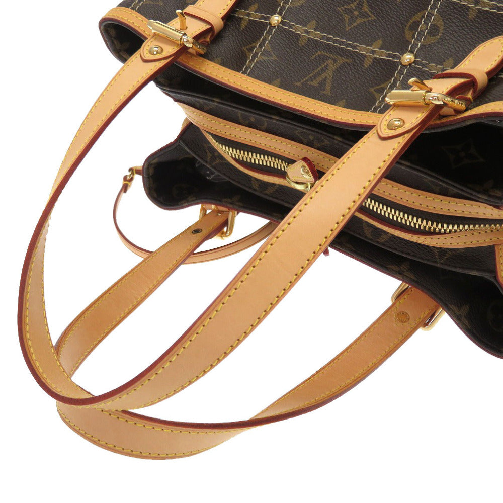 Louis Vuitton Handbag M40140 Monogram Canvas Brown Monogram Rivette Women
