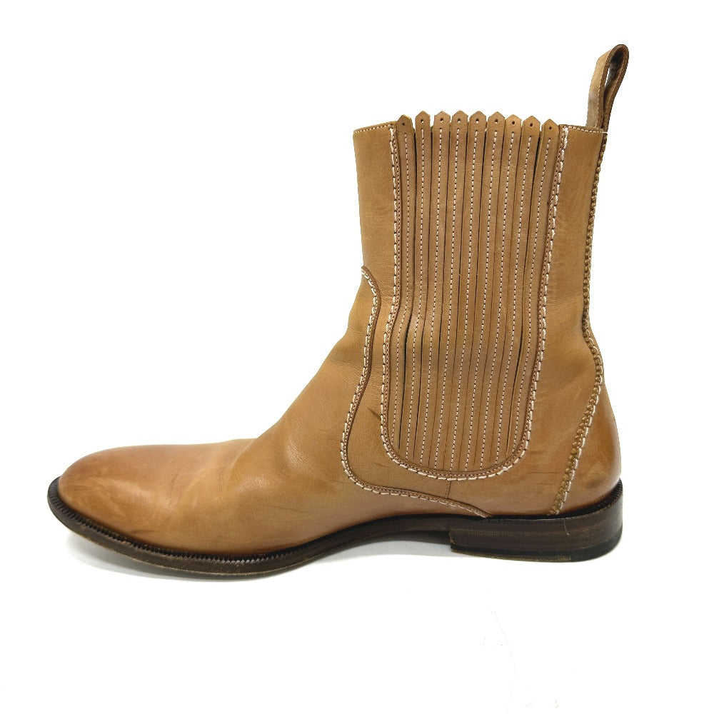 Bally Boots Leather Brown Side Gore 7 1/2