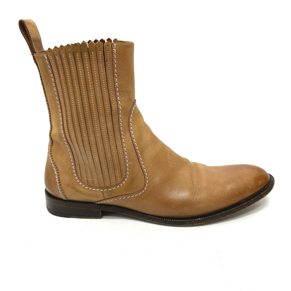 Bally Boots Leather Brown Side Gore 7 1/2