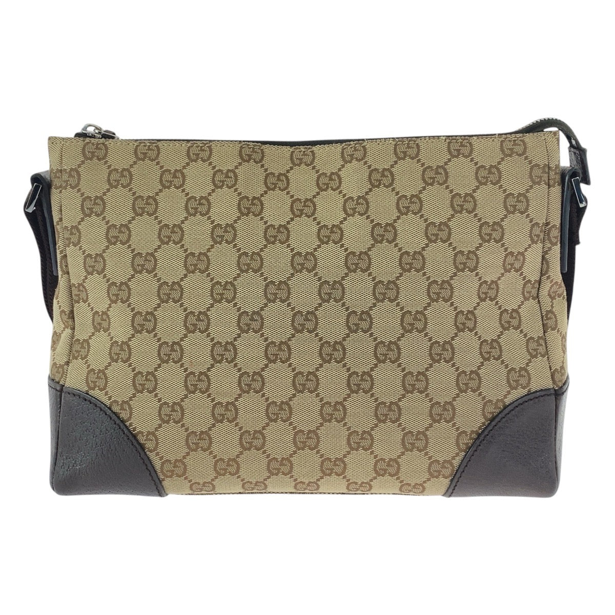 Gucci Shoulder Bag 114273 Gg Canvas, Leather Beige Brown Crossbody Shoulder Bag Women