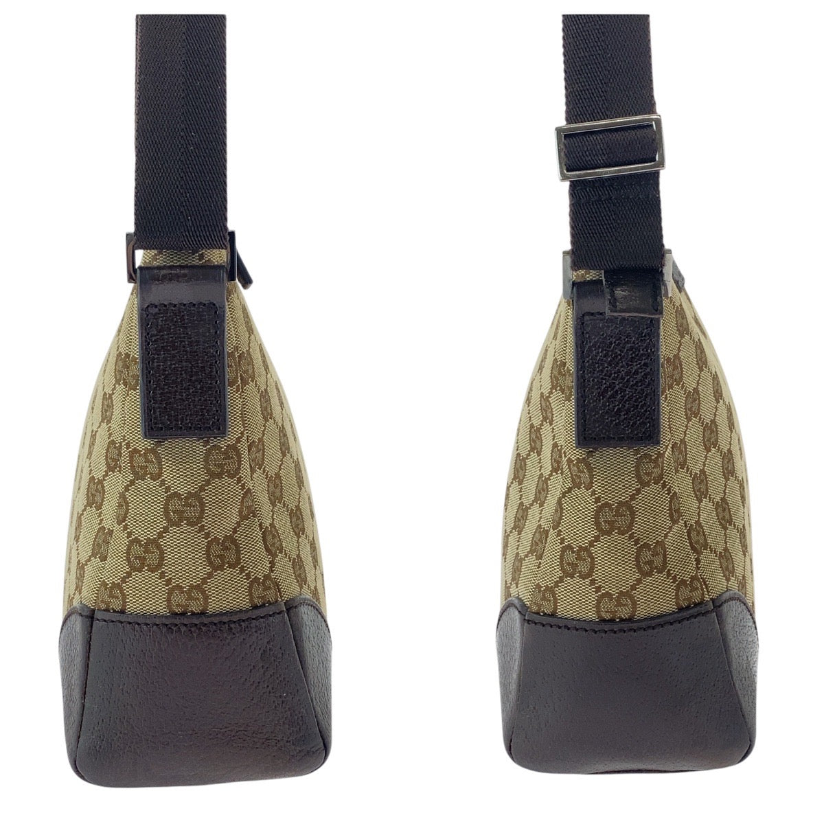 Gucci Shoulder Bag 114273 Gg Canvas, Leather Beige Brown Crossbody Shoulder Bag Women