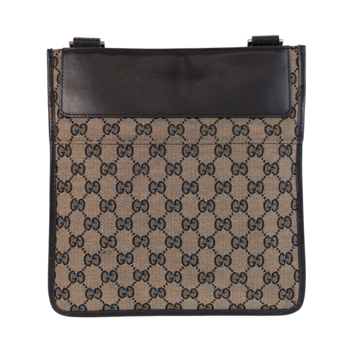 Gucci Shoulder Bag 019 0348 Gg Canvas, Leather Beige Black Shoulder Bag Pochette Women
