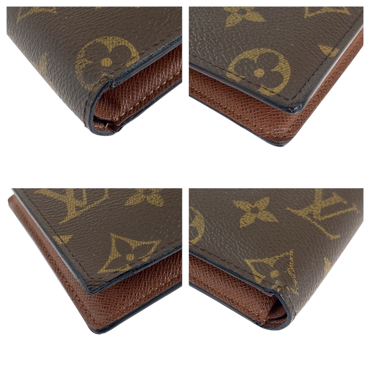 Louis Vuitton Bifold Wallet M61675 Pvc Brown Folding Wallet Compact Wallet Monogram Portefeuille