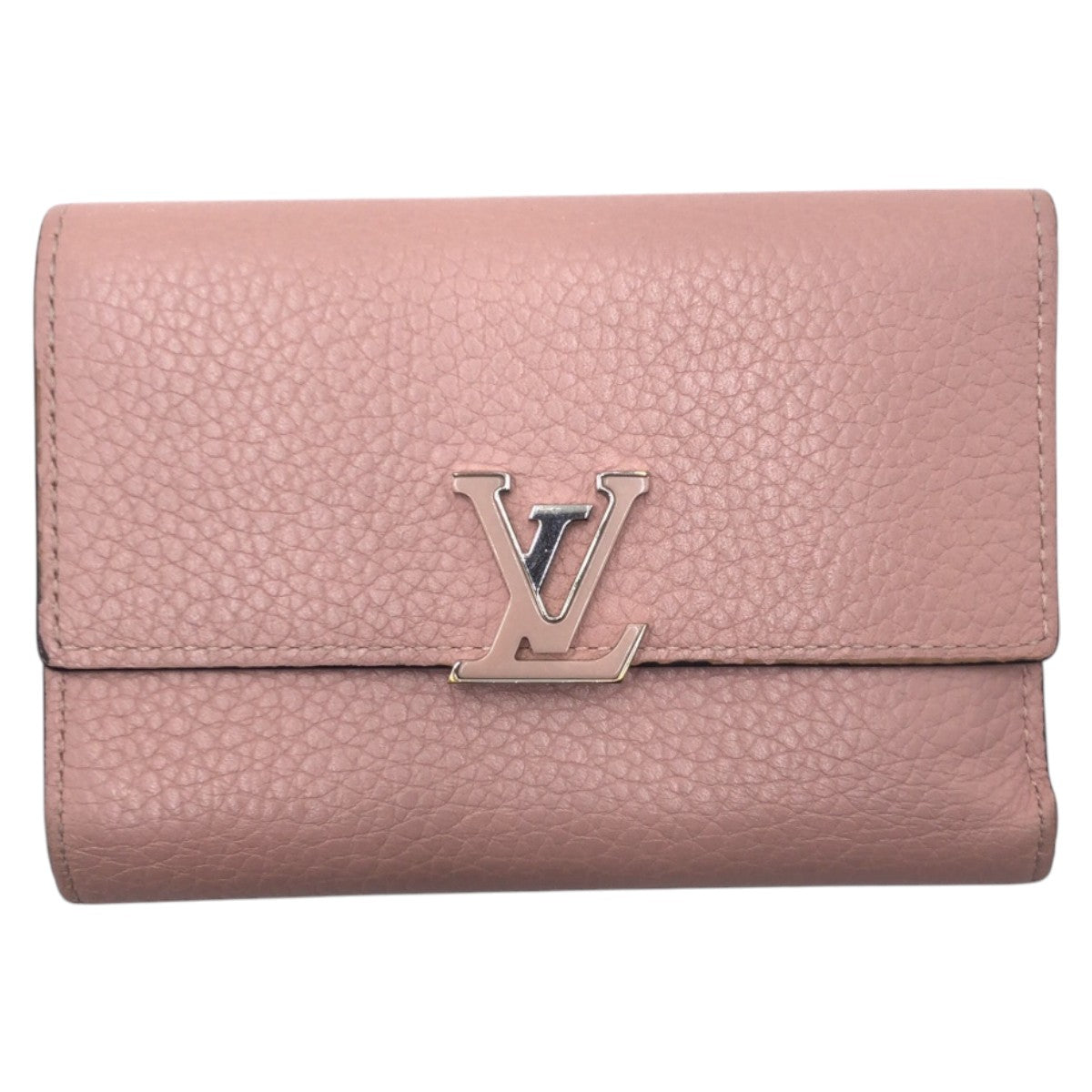 Louis Vuitton Tri-Fold Wallet M62156 Leather Pink Tri-Fold Wallet Folded Wallet Compact Wallet