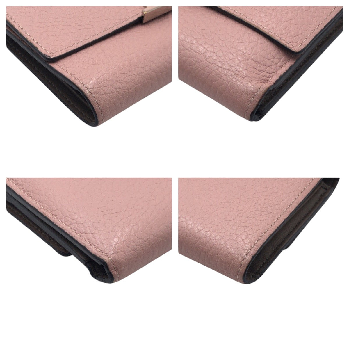 Louis Vuitton Tri-Fold Wallet M62156 Leather Pink Tri-Fold Wallet Folded Wallet Compact Wallet