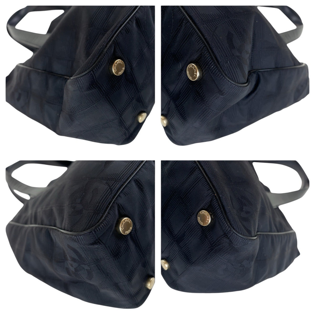 Chanel Tote Bag Canvas, Leather Black Goldmetal Tote Bag Shoulder Bag New Travel Line Coco Mark