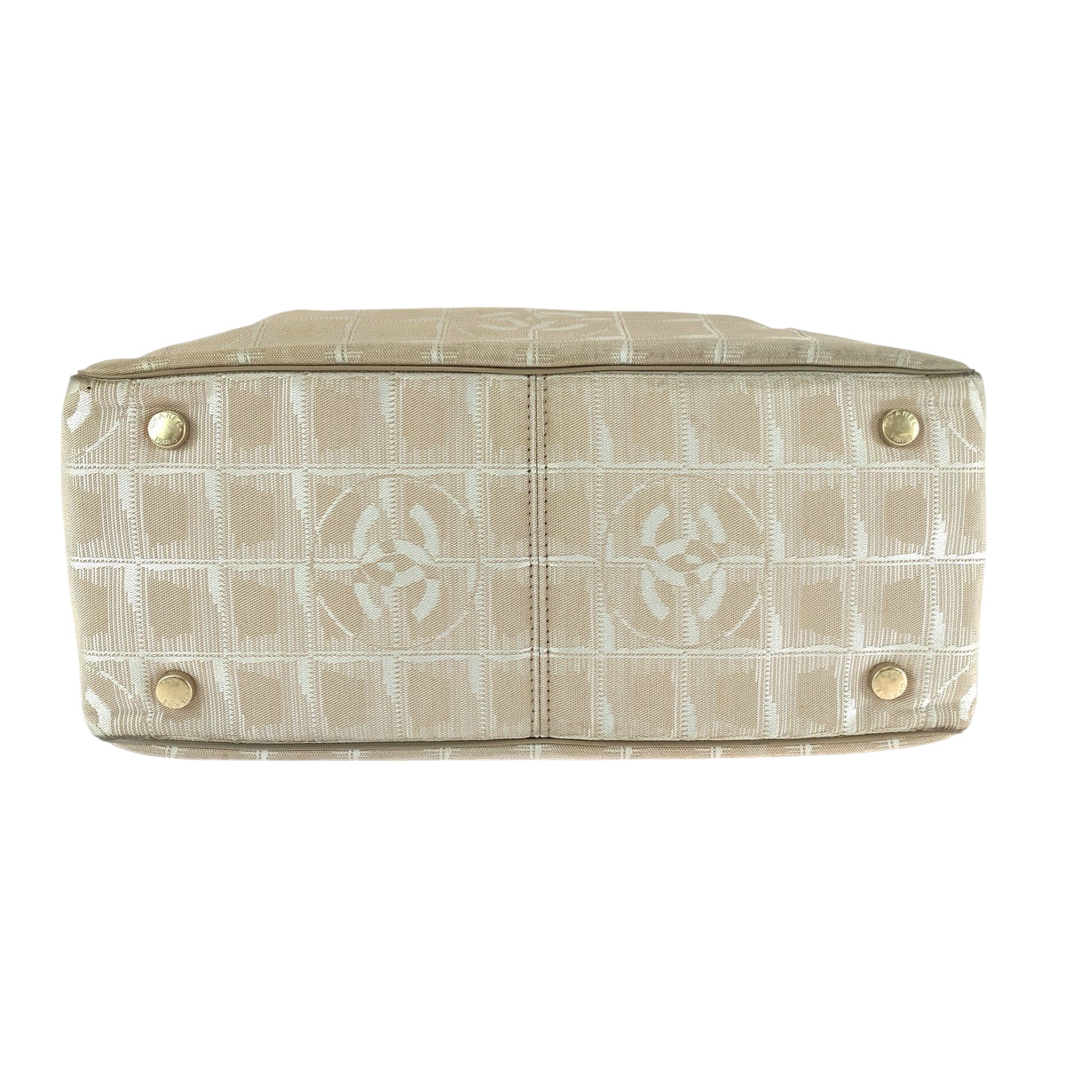 Chanel Tote Bag Canvas, Leather Beige Tote Bag Shoulder Bag New Travel Line Women