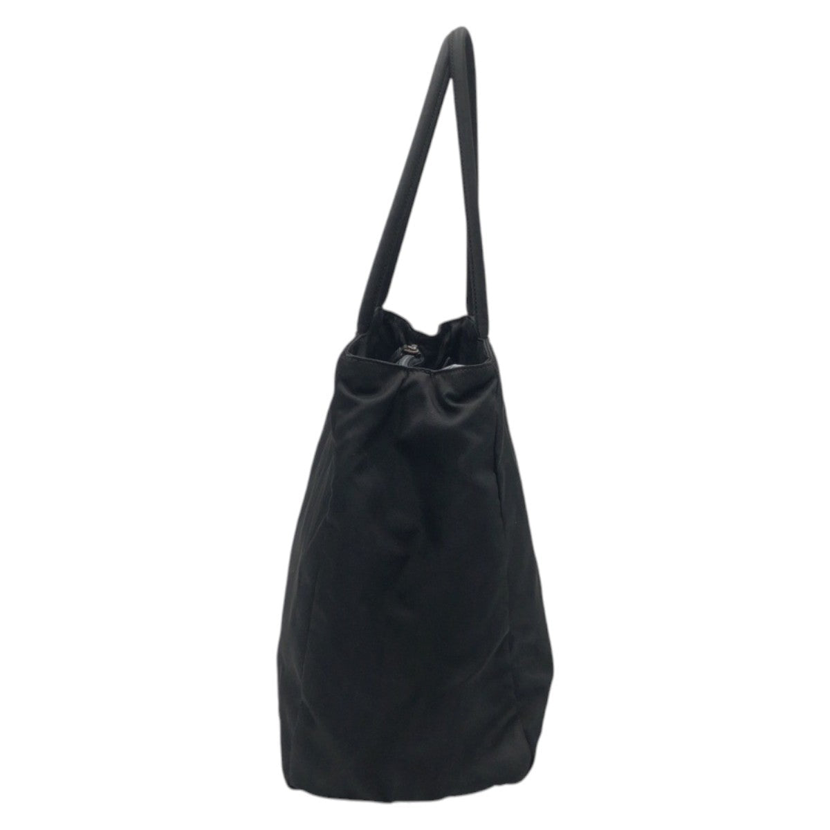 Prada Tote Bag Nylon Black Test Triangular Logo