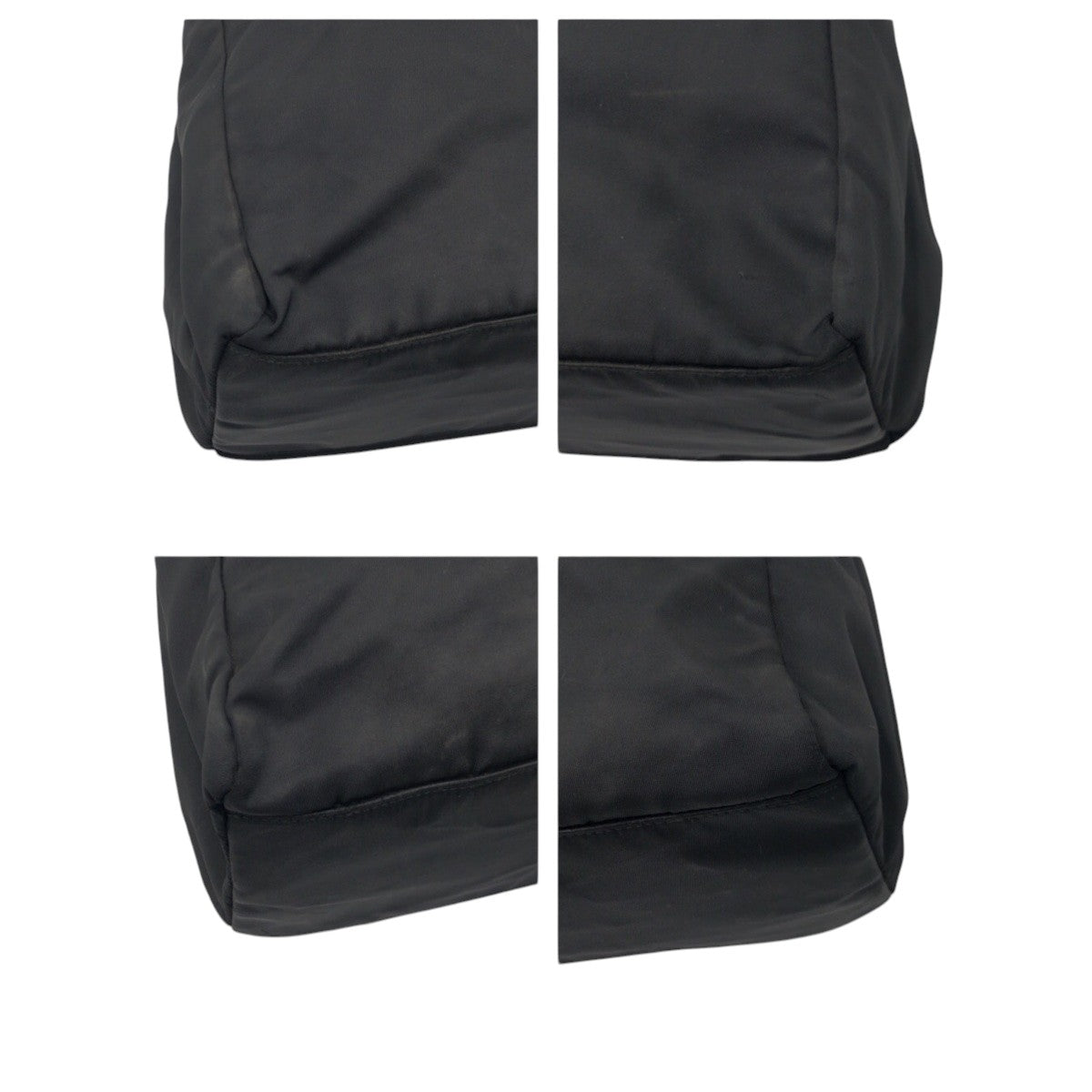 Prada Tote Bag Nylon Black Test Triangular Logo