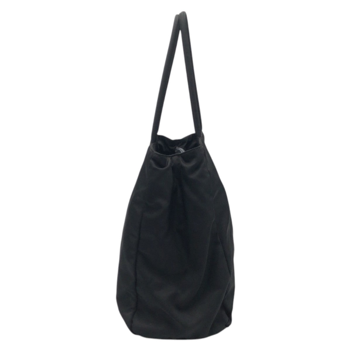 Prada Tote Bag Nylon Black Test Triangular Logo