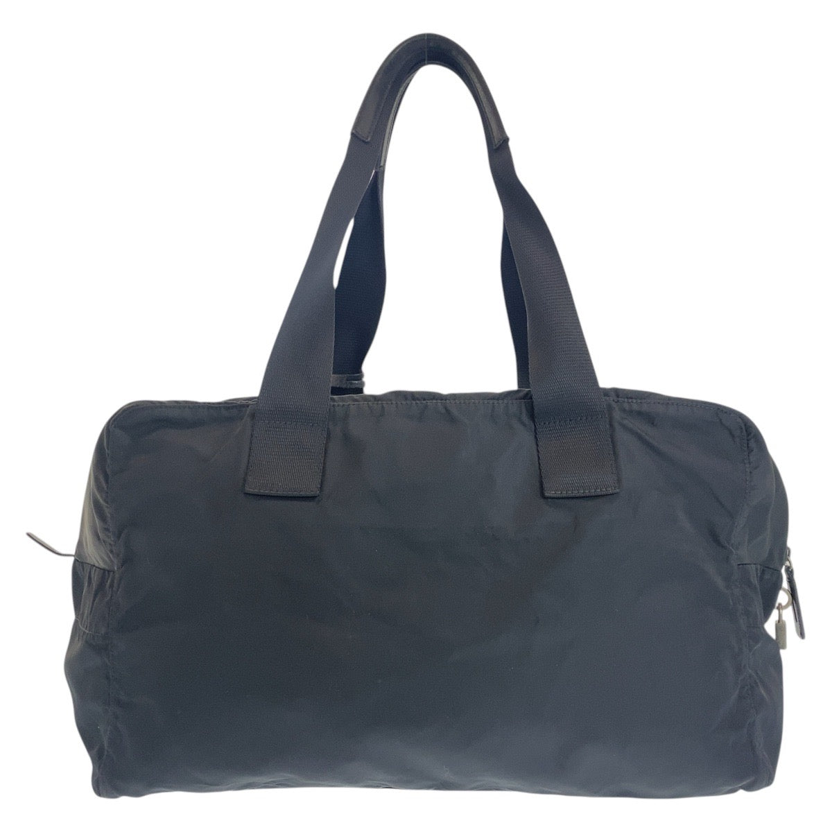 Prada Boston Duffel Bag Nylon Black Boston Duffel Bag Handbag Unisex Test Triangle With Logo Women