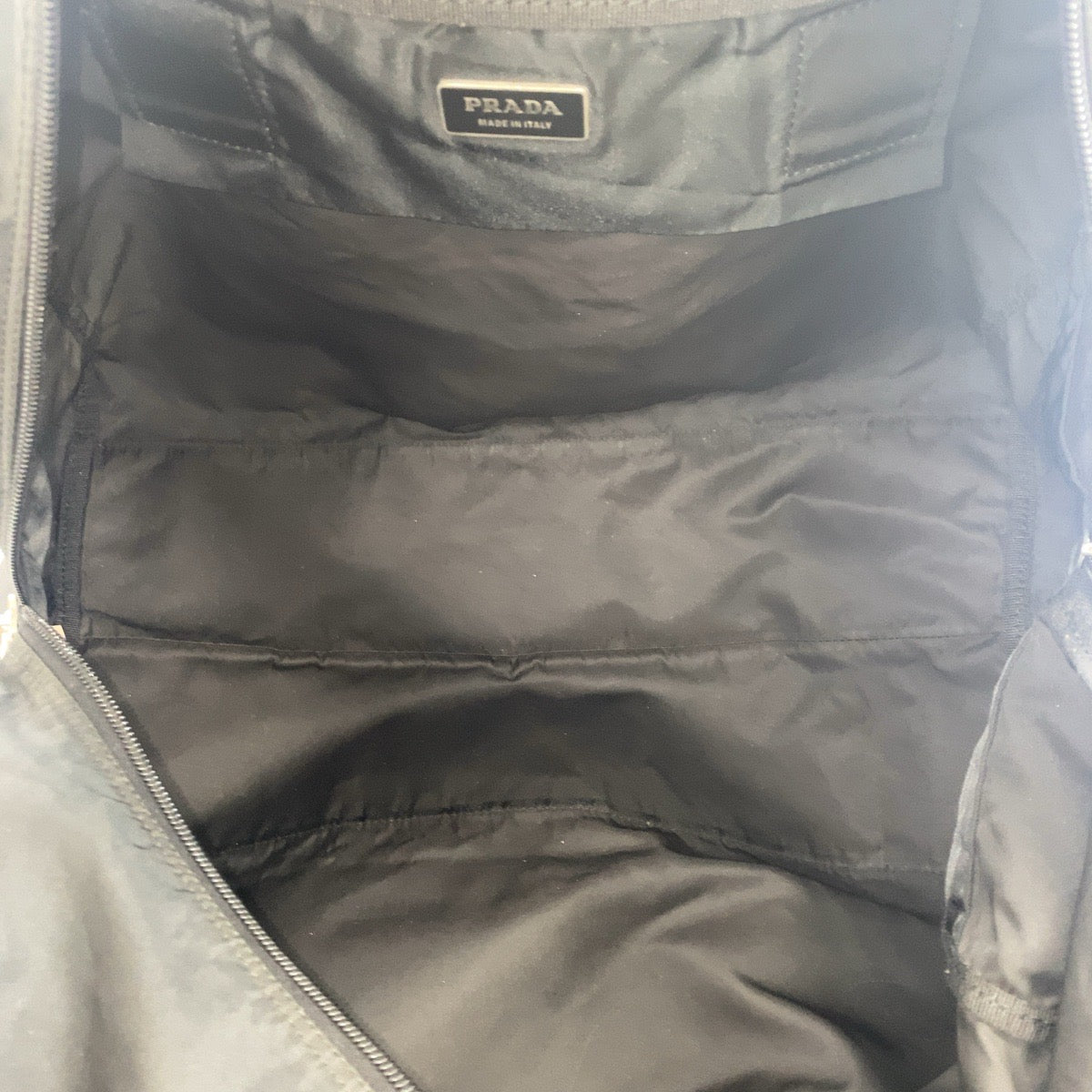 Prada Boston Duffel Bag Nylon Black Boston Duffel Bag Handbag Unisex Test Triangle With Logo Women
